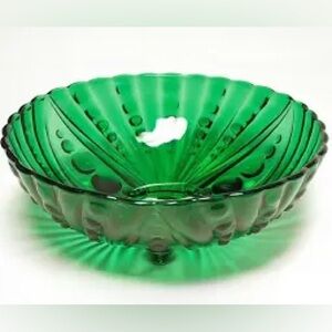 Vintage Anchor Hocking Footed Serving Bowl